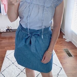 J‎ Crew XL demin-colored Skirt 100% cotton
